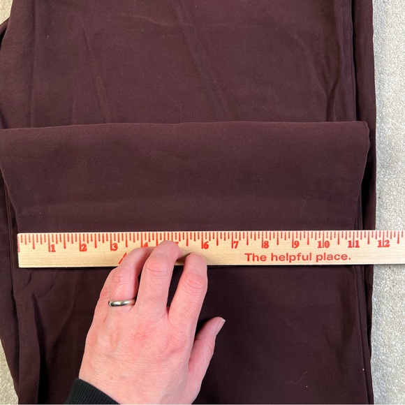 A New Day Wide Leg Pants Brown High Rise Loose Hip & Thigh NEW Women's 8R - Picture 12 of 13